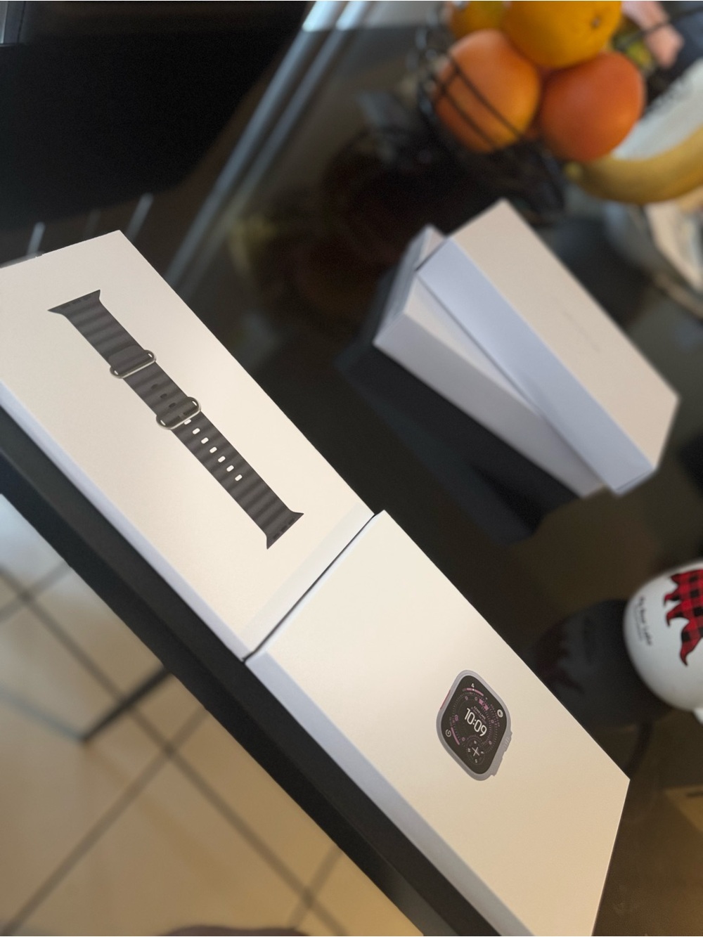 Apple Watch with Black Sport Band